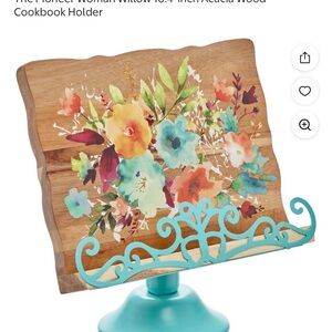 The Pioneer Woman Wooden Cookbook Holder - Floral Design